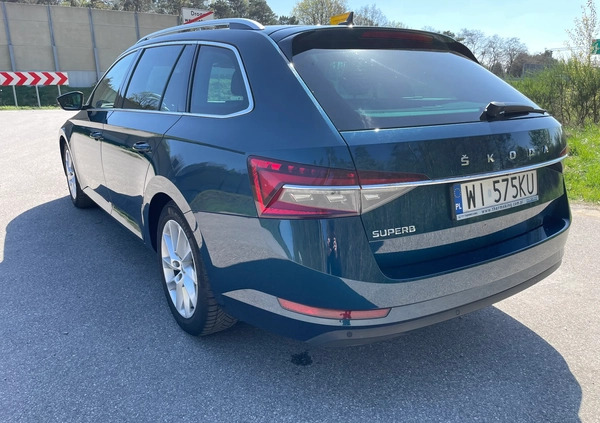 Skoda Superb cena 99900 przebieg: 139922, rok produkcji 2021 z Brześć Kujawski małe 232